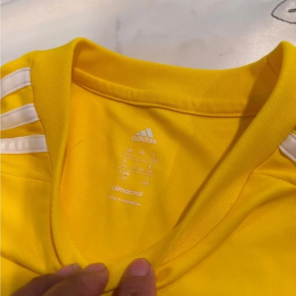 Adidas Kids Bright Yellow Jersey - Picture 2 of 8